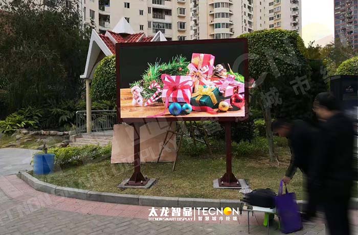 家门口的黄金广告位！福建泉州晋江市小区 LED 广告机精准触达千家万户